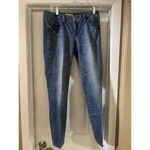 Cabi Skinny Jeans Women's Size 6 Medium Wash Denim Gold Hardware Stretch 29"‎ L